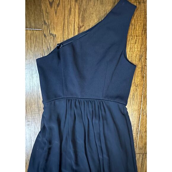 NWOT Adrianna Papell Women's One Shoulder Chiffon Gown SZ 0 - Picture 5 of 6